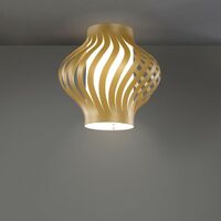 Neu Gold Deckenleuchte Cm. 40 x 39 Std