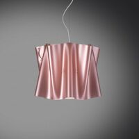Pendelleuchte FOLIO rosa Lampenschirm aus Polilux Durchmesser 40x h37 cm