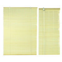 Rollladen aus Walnuss-Bambus mit hellem Rand – 150 x 300 x 12 cm