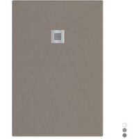 Estasi rechteckige Duschwanne aus Beton – 70 x 100 cm