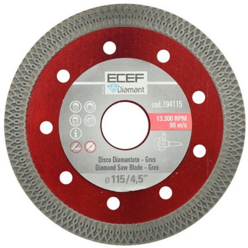 Disque Diamant Montolit CTX 115 Mm - Pour Coupe Grès Cérame Et Granite, Diamètre 115mm