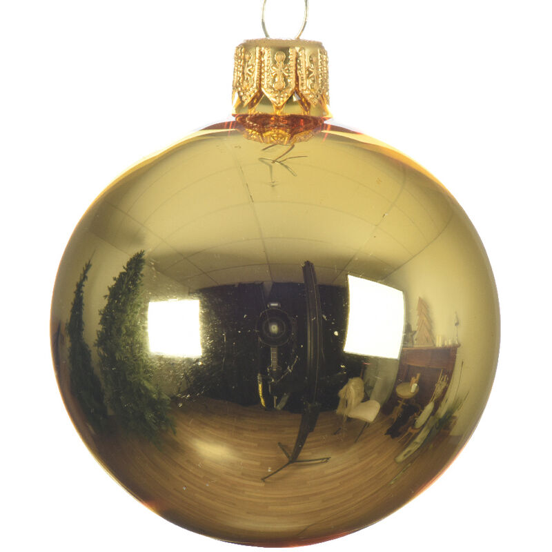 Boule de Noël dorée ø 8 cm