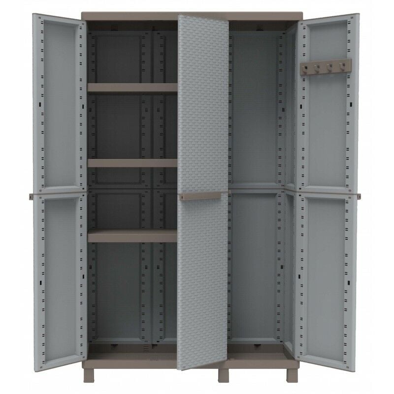 Grande armoire en résine avec trois portes 102x 39 x 170 h