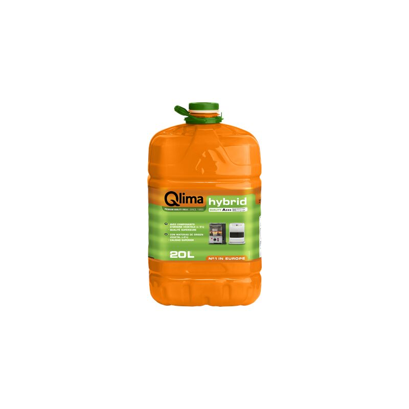 Combustible liquide pour poêles Qlima Hybrid - 20 litres - à  basevégétale- qualité A++ - en bidon recyclable PET, programme de  fidélité Qlima : : Commerce, Industrie et Science