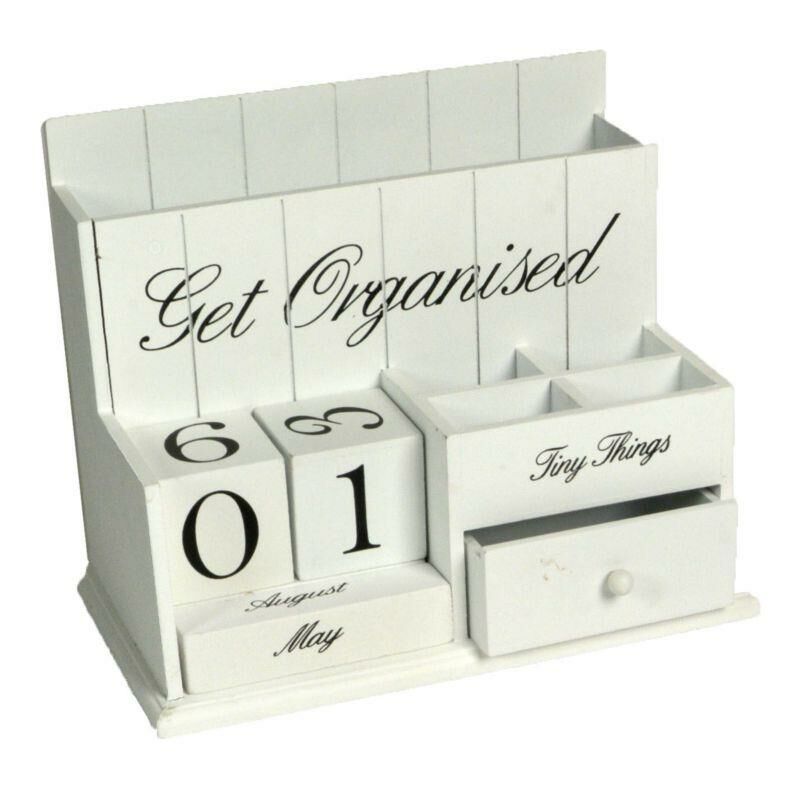 PUNCIA Organisateur De Bureau à 7 Niveaux En Bois Corbeille à