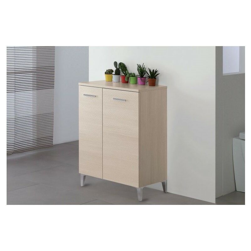 Meuble de salle de bain deux portes Mélèze 60x34x h78 cm