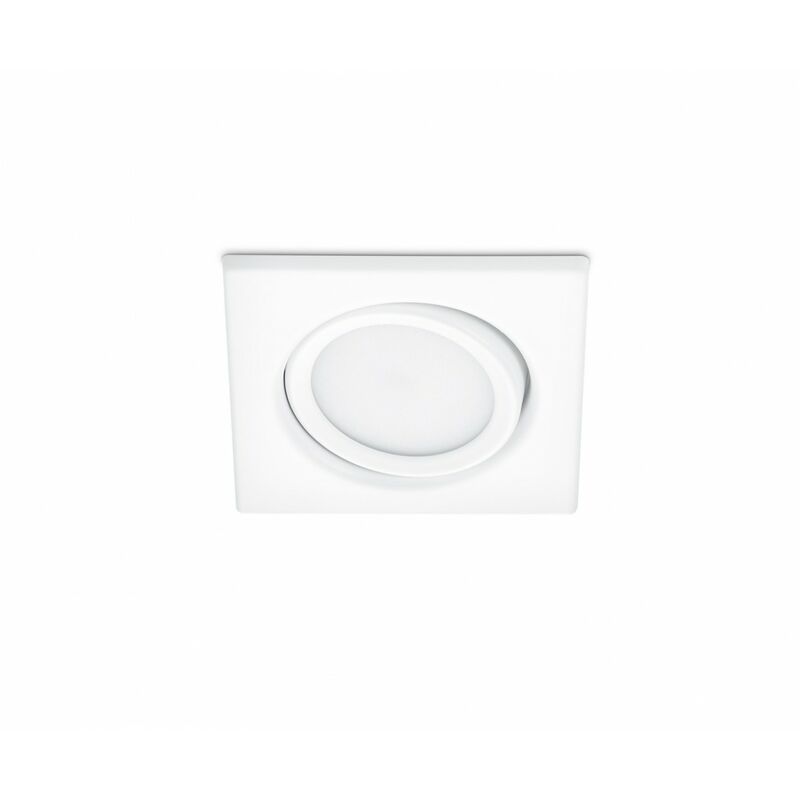 Spot Encastré Led 5w Orientable 8x8cm Rila Blanc Trio Lighting