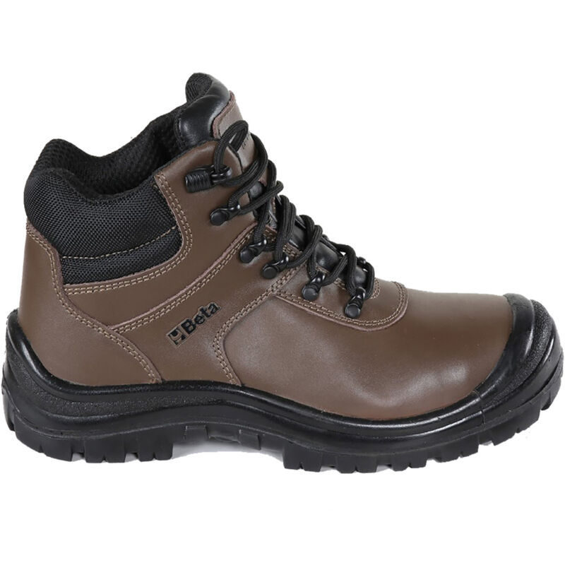 Scarpe Antinfortunistiche Invernali REIS BRWINTER42 – Pelle Bovina, Puntale Acciaio, Taglia 42 (Nero/Rosso)