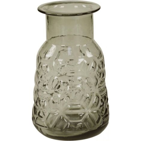 Vase Décoratif Clayre & Eef - Céramique Gris/Beige, Dimensions 9 X 10 Cm