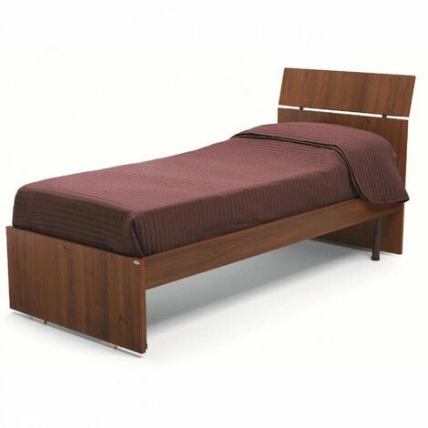 Lit Simple En Bois Pour Chambre à Coucher Couleur Noyer Antique Cm 200x85xH 98 (1/3)