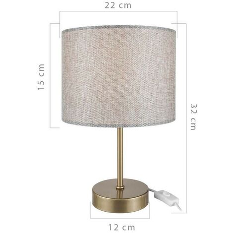 Abat-jour Cylindrique Vintage – Fer Et Papier, Pour Lampe à Poser, Occasion