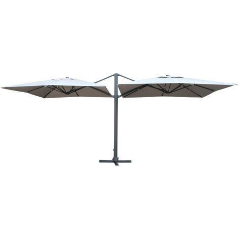 Parapluie Bismark en aluminium sable (1/5)