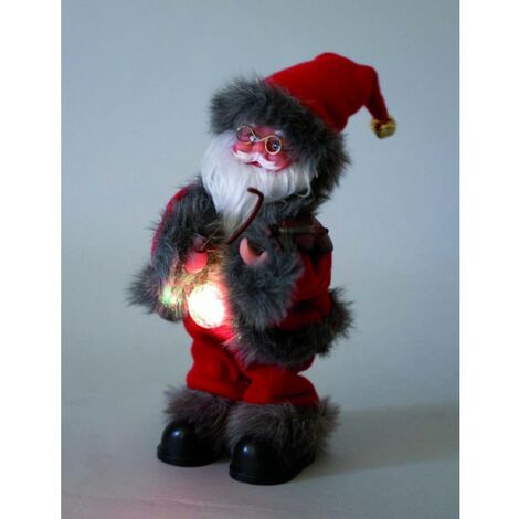 Marionnette Père Noël En Peluche - Jouet Interactif Pour Enfants - 42 Cm, Idéal Pour Histoires Et Jeux