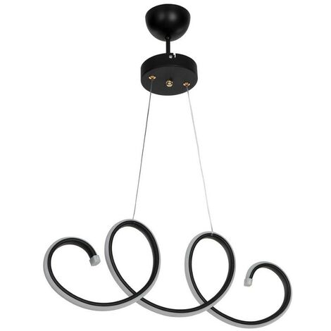 Afra LED suspension spirale noire MDL4441 (1/5)