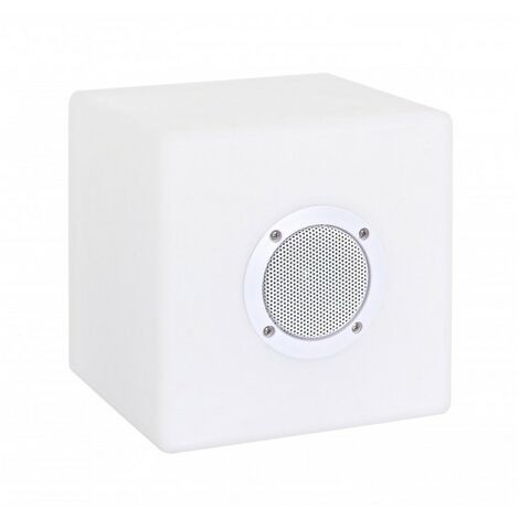 Lampe LED Speaker Cube en Polyéthylène 20x20cm