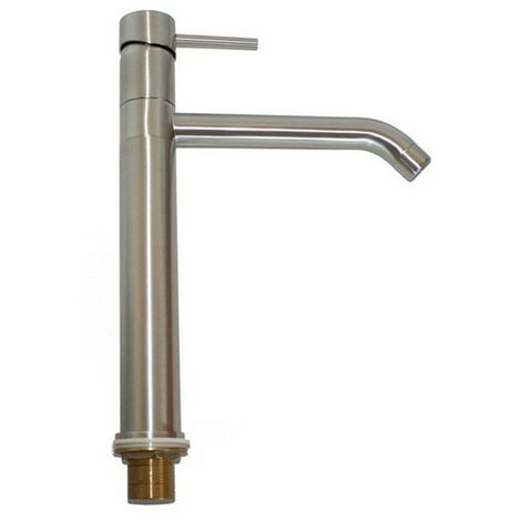 Mitigeur d'évier de cuisine en acier inoxydable h.32,9x19 cm (1/5)