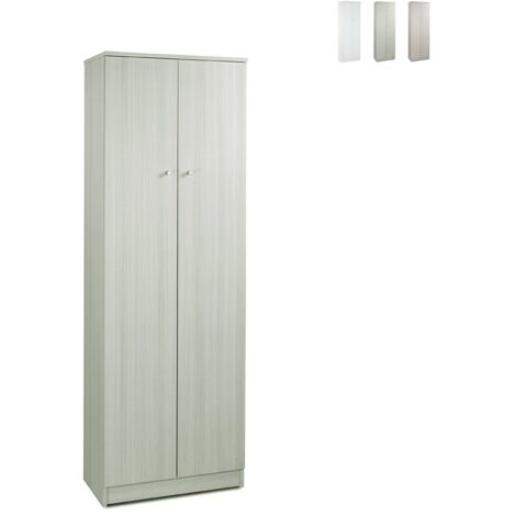 Armoire polyvalente à deux portes Eucalyptus 62x34x h182 cm