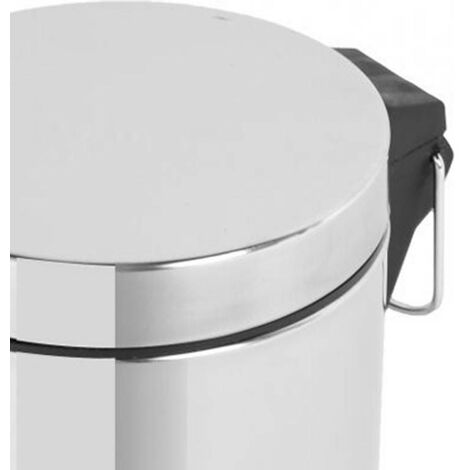 Poubelle à Pédale Salle De Bain 3 Litres - Finition Chrome, Acier, Design Moderne, Neuf