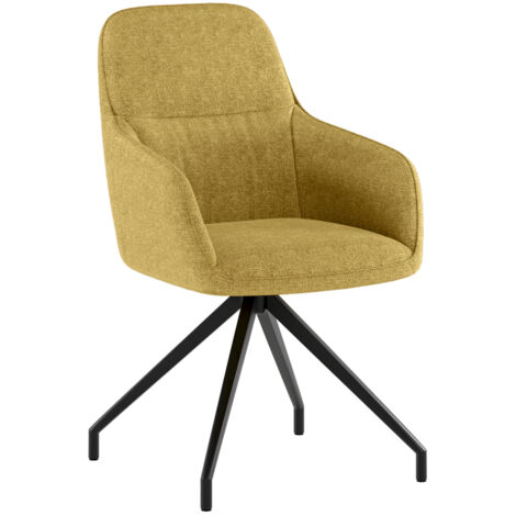 Gaia Chaise en tissu jaune 2 pcs (1/5)