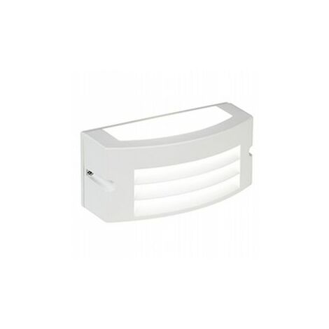 Applique en aluminium moulé avec diffuseur en thermoplastique opalin - Lumière chaude 3000°K - 10W - 840 lumens blanc (1/5)