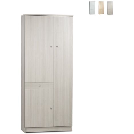 Armoire polyvalente avec trois portes et un tiroir Eucalyptus 77x34x h183 cm
