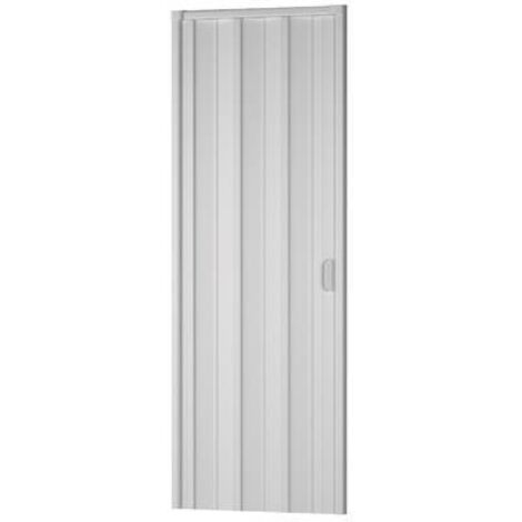 Dianhydro – Porte accordéon pliante blanche 100x214 cm – Installation facile pour espaces restreints – Compatible avec cadres standards
