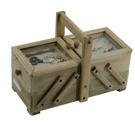 Etabli palissandre 2 tiroirs cm33x16h22 (1/5)