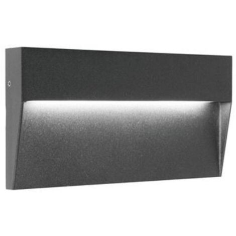 Applique ronde en aluminium moulé avec diffuseur satiné - 6W, 777 lumens graphite (1/4)