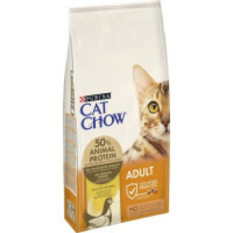 CAT CHOW Croquettes Chat Adulte Riche en Poulet (1/4)
