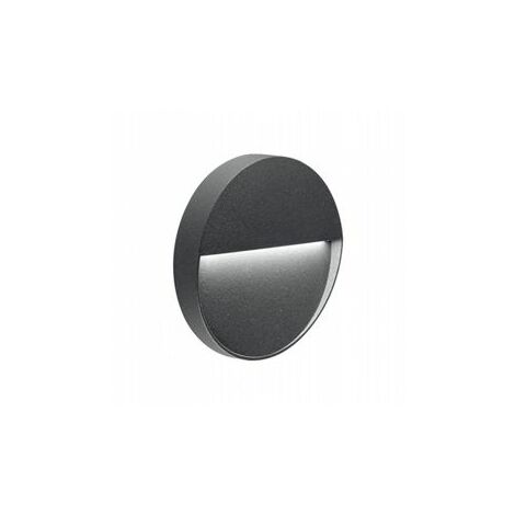 Applique en aluminium moulé avec diffuseur satiné graphite (1/3)