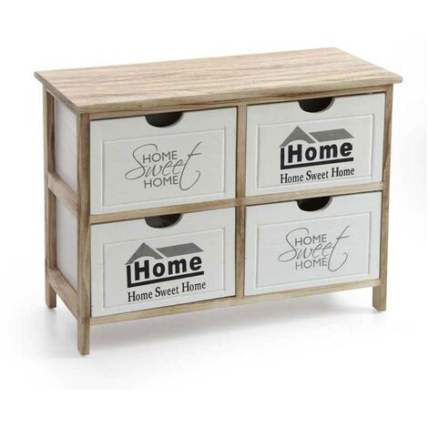 Commode avec 4 tiroirs cm 67 x 28 x 47 h (1/5)