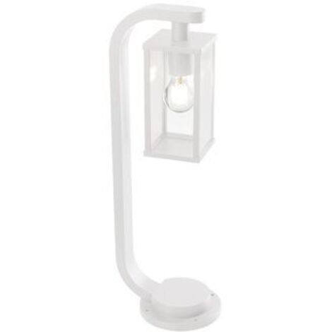 Borne en aluminium moulé sous pression. couleur blanc gaufré 20xh.60 cm (1/4)