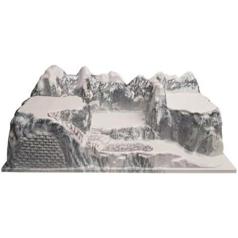 Base Dolomiti pour village de Noël 78x38x29cm – Plastique haute qualité – Reproduction réaliste – Compatible avec accessoires Lemax – Myvillage