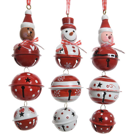 Figura Decorativa Roman 133477 - Orso Michael Con Pupazzo Di Neve, In Resina, 10 Cm, Multicolore, Tema Natalizio