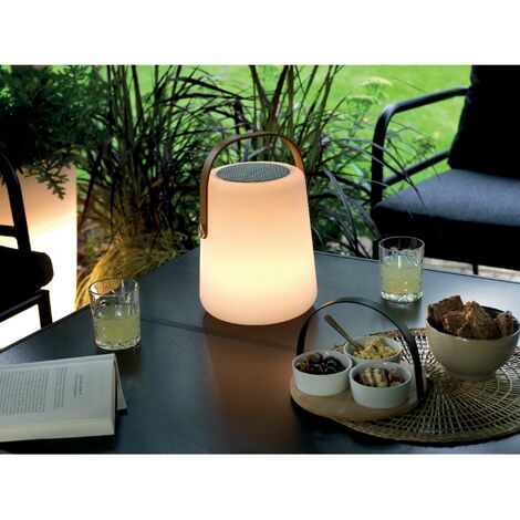 Enceinte LED d'extérieur blanc chaud