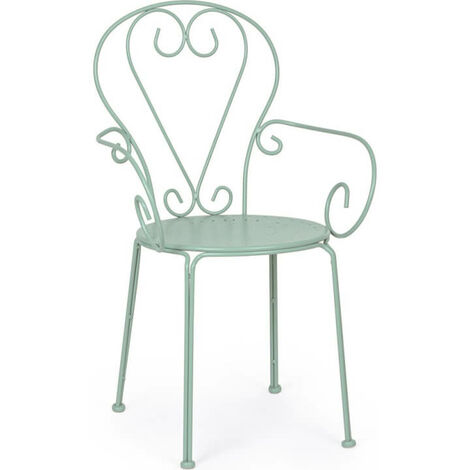 Chaise d'extérieur classique avec accoudoirs Etienne Frosty (1/5)