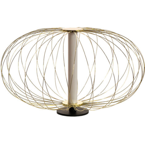Lampe de table LED en métal doré Mizar STS, Dimensions 50cm x 50cm x 29cm (1/3)