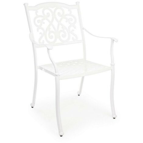 Sedia de jardin blanche avec accoudoirs 650x600x920 (1/5)
