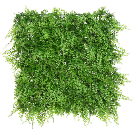 Panneau de gazon synthétique décoratif carré vert (1/3)
