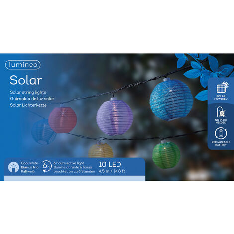 Guirlande lumineuse en nylon multicolore