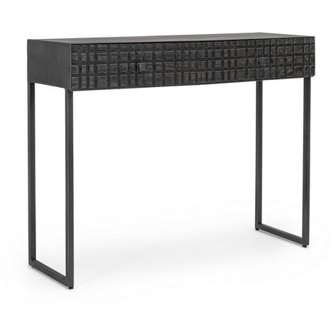 Console Dorset 2 tiroirs style industriel