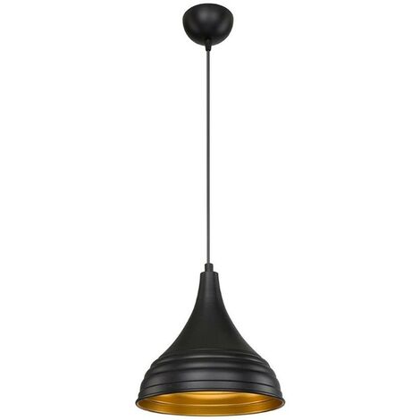Suspension Leda ASZ1338 en métal noir