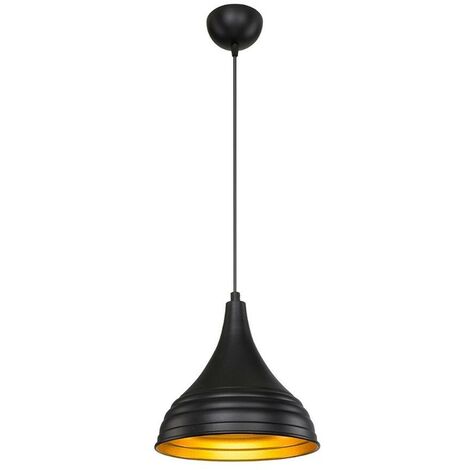 Suspension Leda ASZ1338 en métal noir