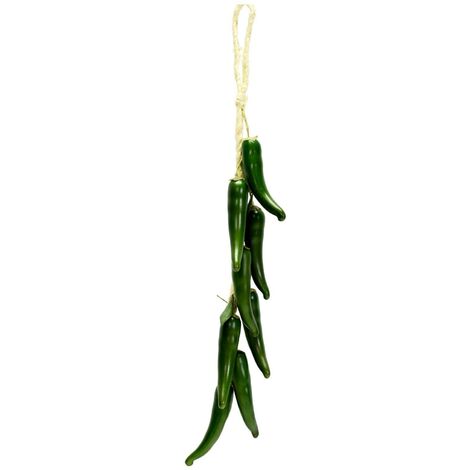 Décoration végétale artificielle piment tressé 8 pièces cm10x50x3 (1/3)