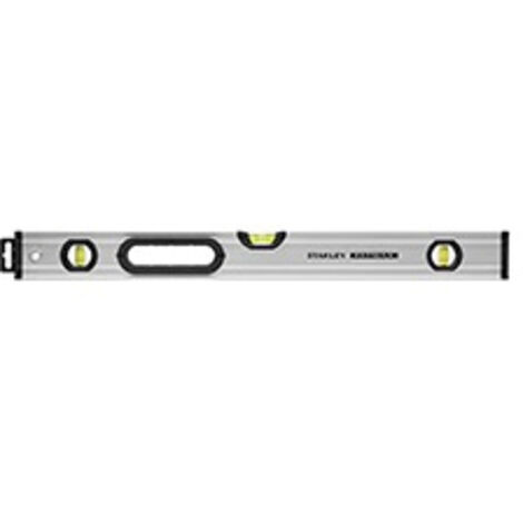 Stanley – Niveau à bulle tubulaire magnétique 40 cm – Corps en aluminium léger – 3 fioles haute visibilité – Embouts renforcés – 43617