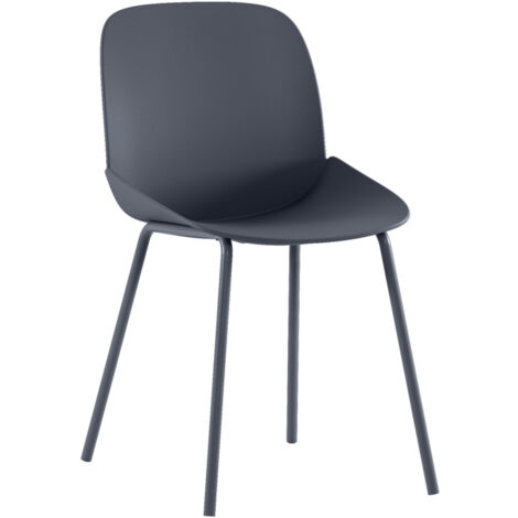 Eva Chaise En Polypropylène Gris 4 Pcs (1/5)