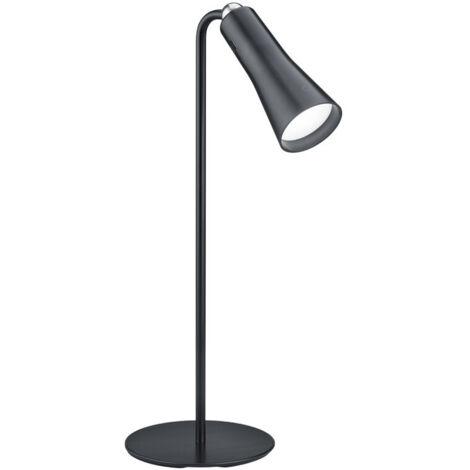 Lampe De Bureau Maxi Noir Modulaire Led Tactile Gradateur Avec Batterie Eclairage Trio (1/5)