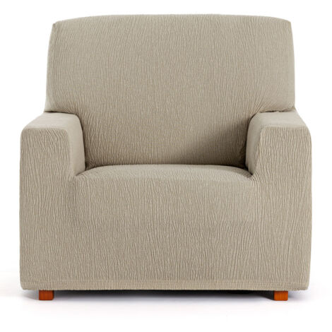 Housse de fauteuil élastique Troya beige 80/110 (1/5)