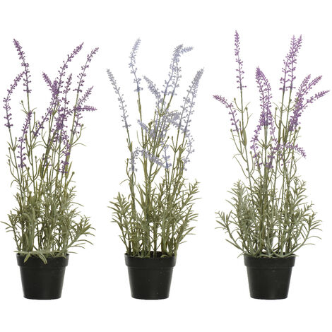 Plante plastique lavande avec pot (1/3)