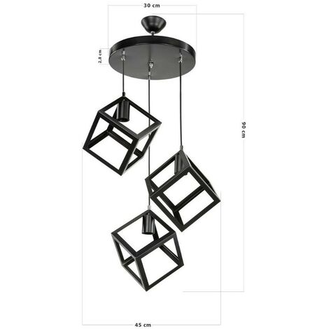 Agatha MDL3790 3 suspension cube noire (1/5)